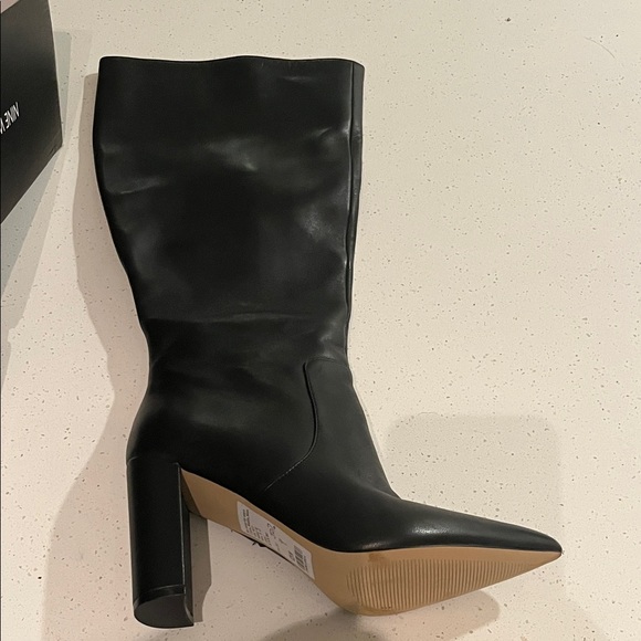 Nine West Shoes - Nine West Sleek Black Heeled Boots wide calf